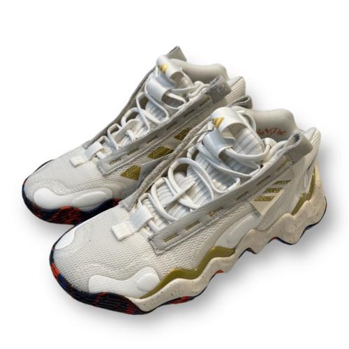 Adidas Exhibit B Mid Basketball Shoes Size 7.5 - Exterior: White