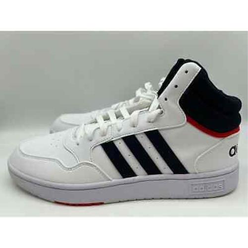Adidas shoes Hoops - Cloud White / Legend Ink / Vivid Red 1
