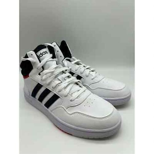Adidas shoes Hoops - Cloud White / Legend Ink / Vivid Red 3