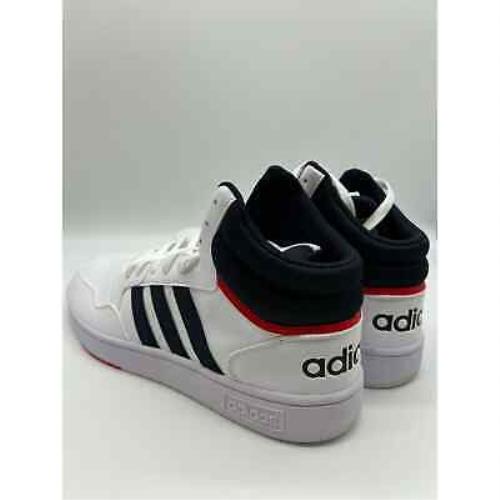 Adidas shoes Hoops - Cloud White / Legend Ink / Vivid Red 6