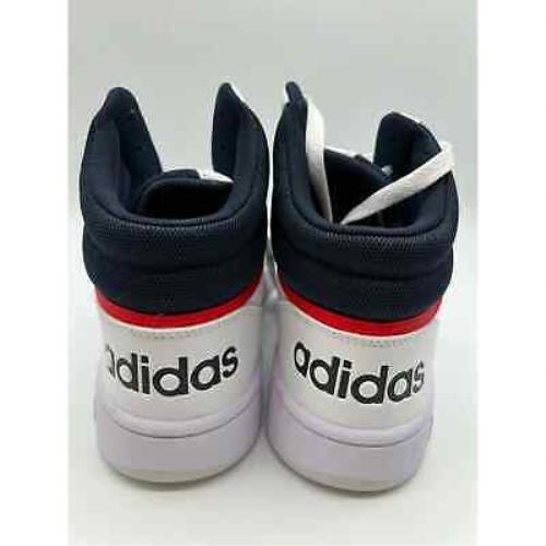 Adidas shoes Hoops - Cloud White / Legend Ink / Vivid Red 7