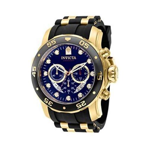 Invicta Men`s 37229 Pro Diver Quartz Chrono Blue Dial Watch