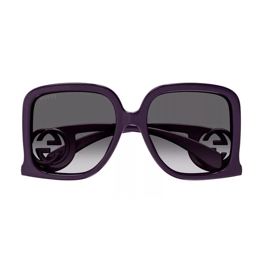 Gucci Ladies Sunglasses Violet Purple Oversized GG 1326 S 003 58mm