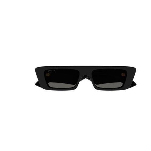 Gucci GG1331S 001 Black/grey Narrow Rectangular Men`s Sunglasses