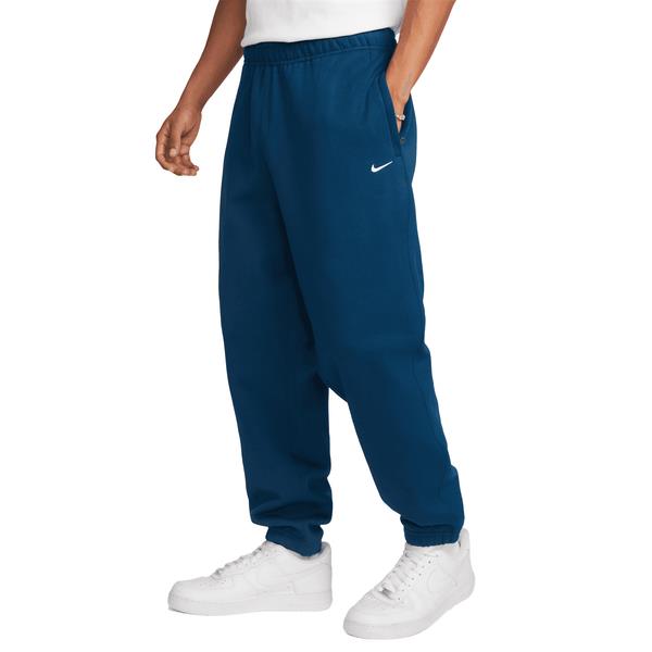 Nike Pants Mens Medium-tall Fleece Joggers Solo Swoosh Valerian Blue CW5460-460