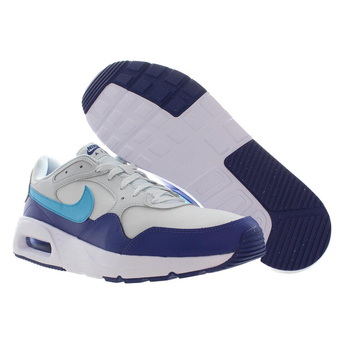 Nike Air Max SC Mens Shoes Size 13 Color: Pure Platinum/blue Lightning - White, Main: White