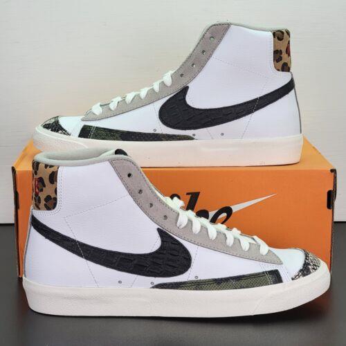 Nike Blazer Mid `77 Vntg Shoes Men`s Size 11 White Black Athletic Sneakers - White