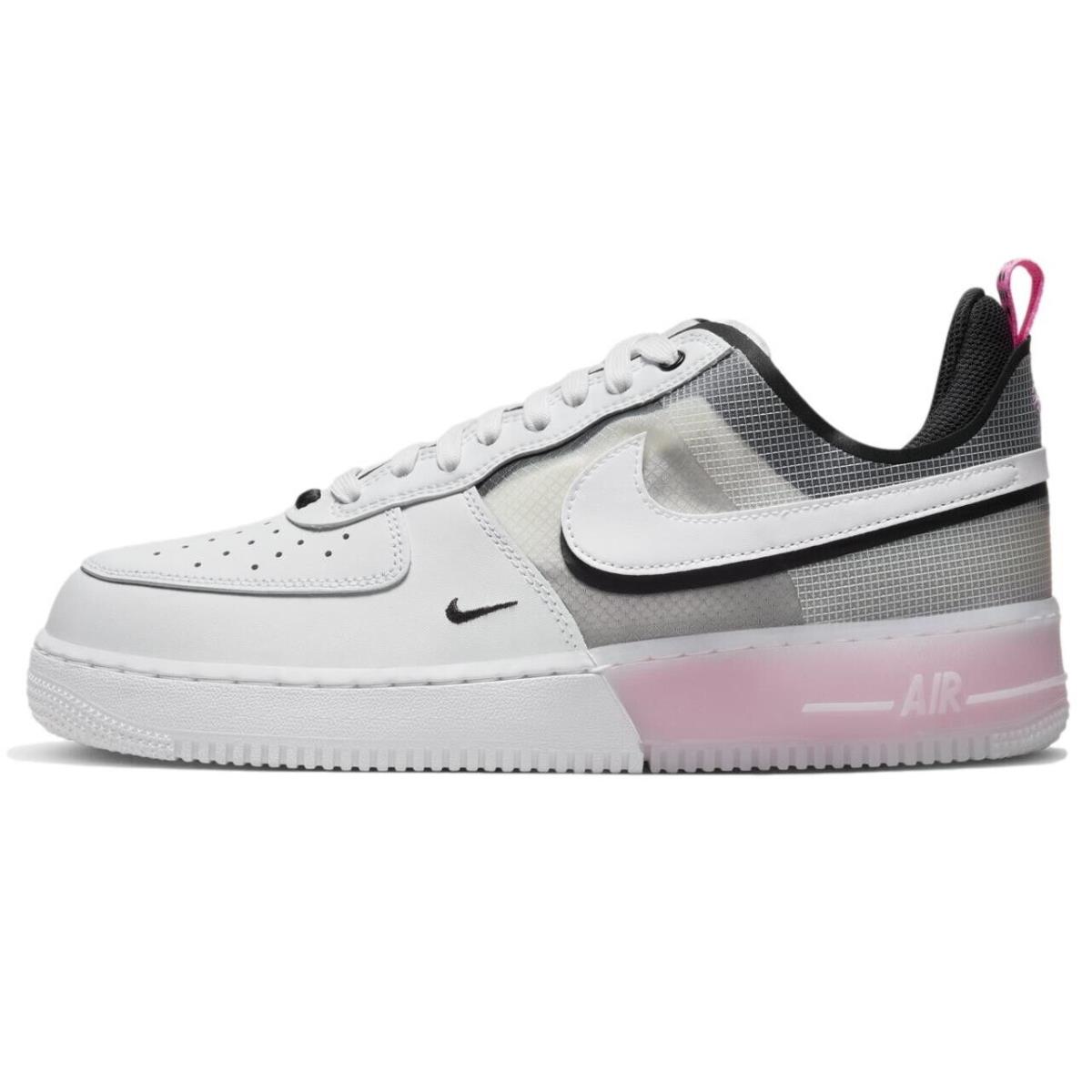 Size 9 - Nike Men`s Air Force 1 React `white Pink Spell` Shoes DV0808-100