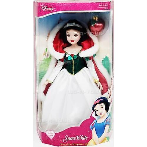 Disney Princess Holiday Edition Snow White Porcelain Keepsake Doll 2003