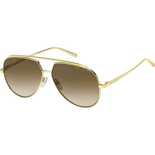 Marc Jacobs Marc 455/S J5GHA Sunglasses Gold / Brown Gradient Pilot - Frame: Gold, Lens: Brown