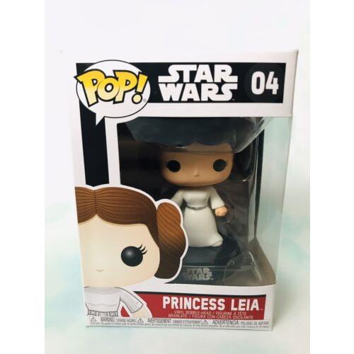 Princess Leia 04 Star Wars Funko Pop Red / Black Box Error Misprint Mint Toy