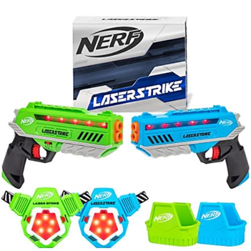 Nerf Laser Strike 2 Player Lazer Tag Pack 2 Blasters 2 Vests and 2 Holsters
