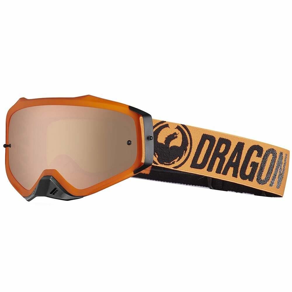 Dragon Alliance Mxv Plus Bonus Moto Goggles Break Orange / Luma Lens Silver Ion