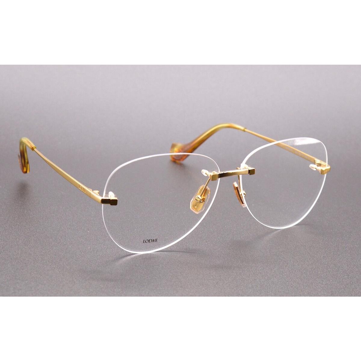 Loewe LW50025U 028 Gold Rimless Eyeglasses Frame RX 61-13