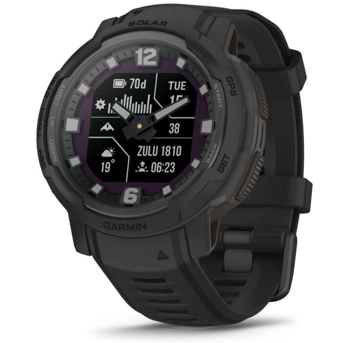 Garmin 010-02730-10 Instinct Crossover Solar Tactical Black Sports Gps Watch