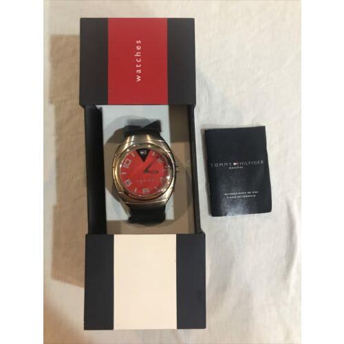 Women`s Tommy Hilfiger Quartz Analog Dial Causal Large Round Watch T10041