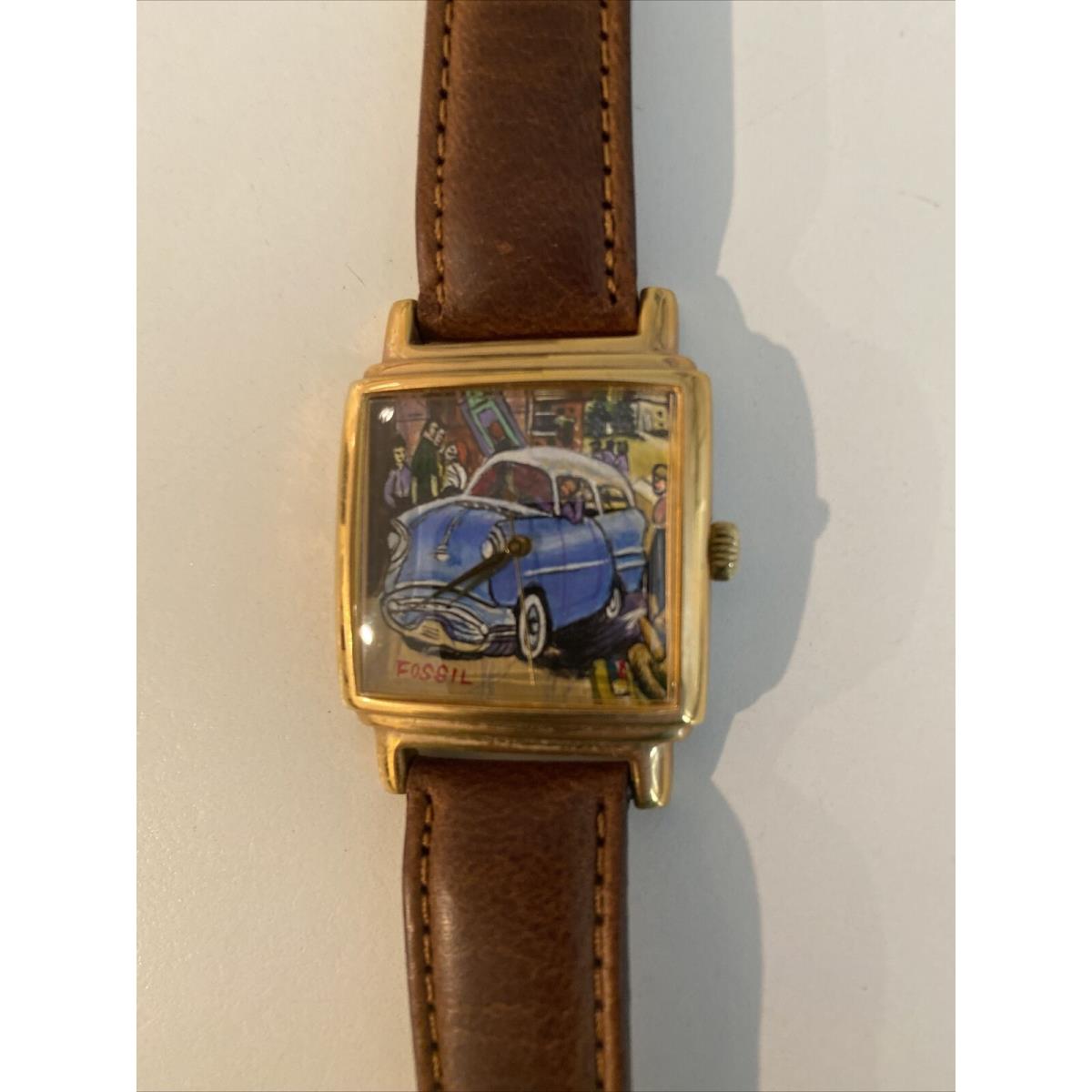 Fossil 1957 Oldsmobile Hand Painted Limited Edition Men s Watch LE-9420 Mib