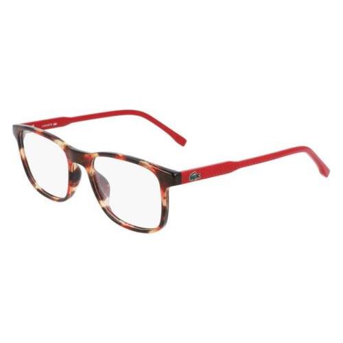 Kids Lacoste L3633 220 Havana Red Eyeglasses 49/17/135 with Lacoste Case