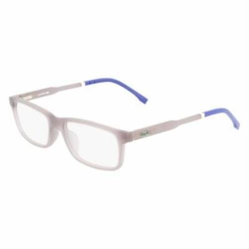 Kids Lacoste L3646 035 Matte Grey Blue Eyeglasses 49/16/140 W/lacoste Case