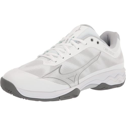 Mizuno Women`s Tennis Shoe White-silver