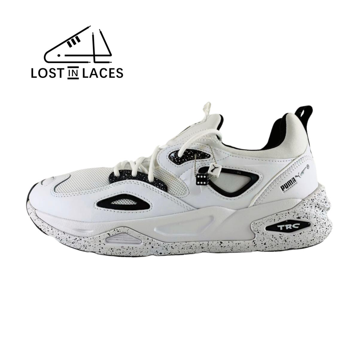 Puma Trc Blaze Chance White Black Sneakers Shoes 386430-01 Men`s Sizes