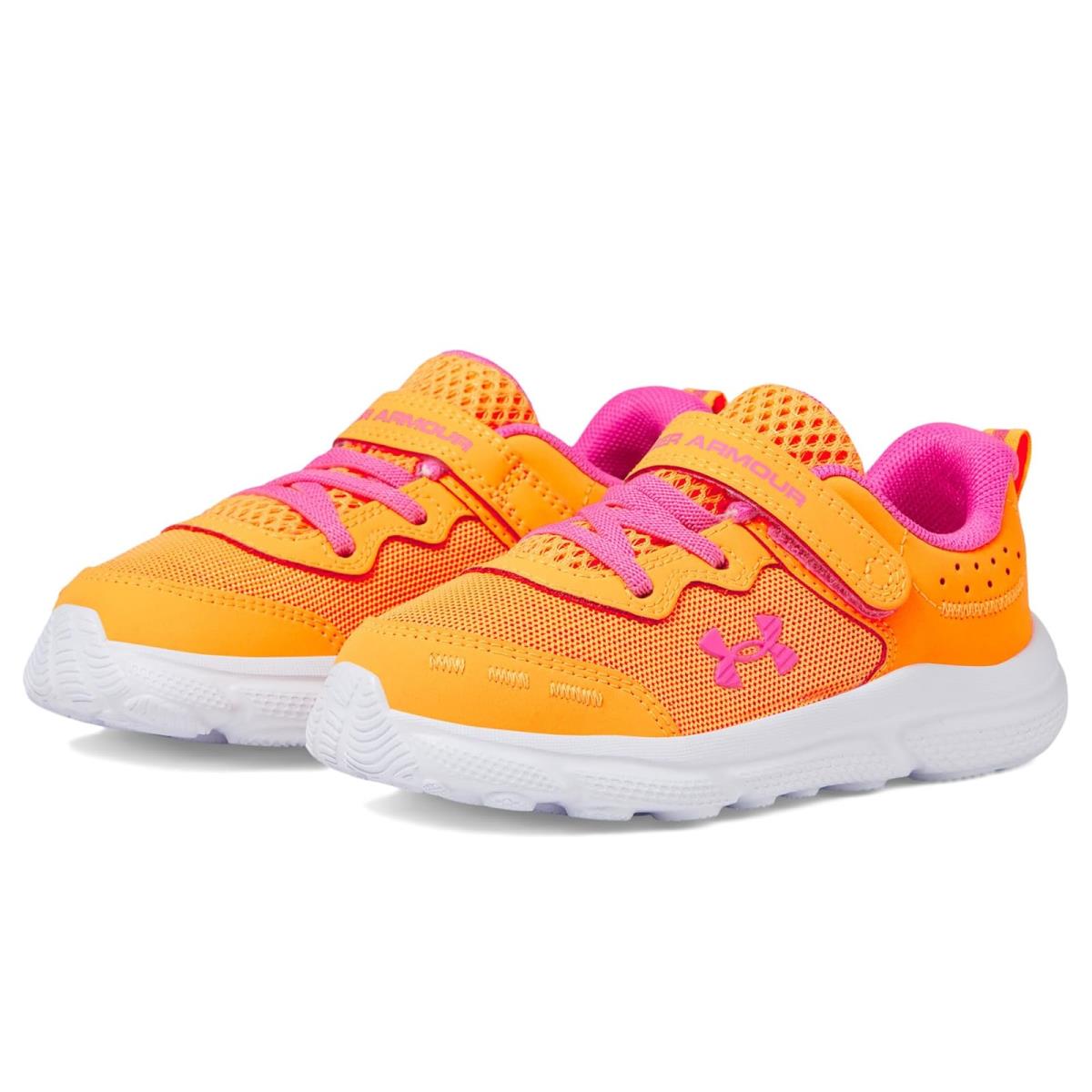 Girl`s Shoes Under Armour Kids Assert 10 Alternate Closure Toddler Nova Orange/Rebel Pink/Rebel Pink