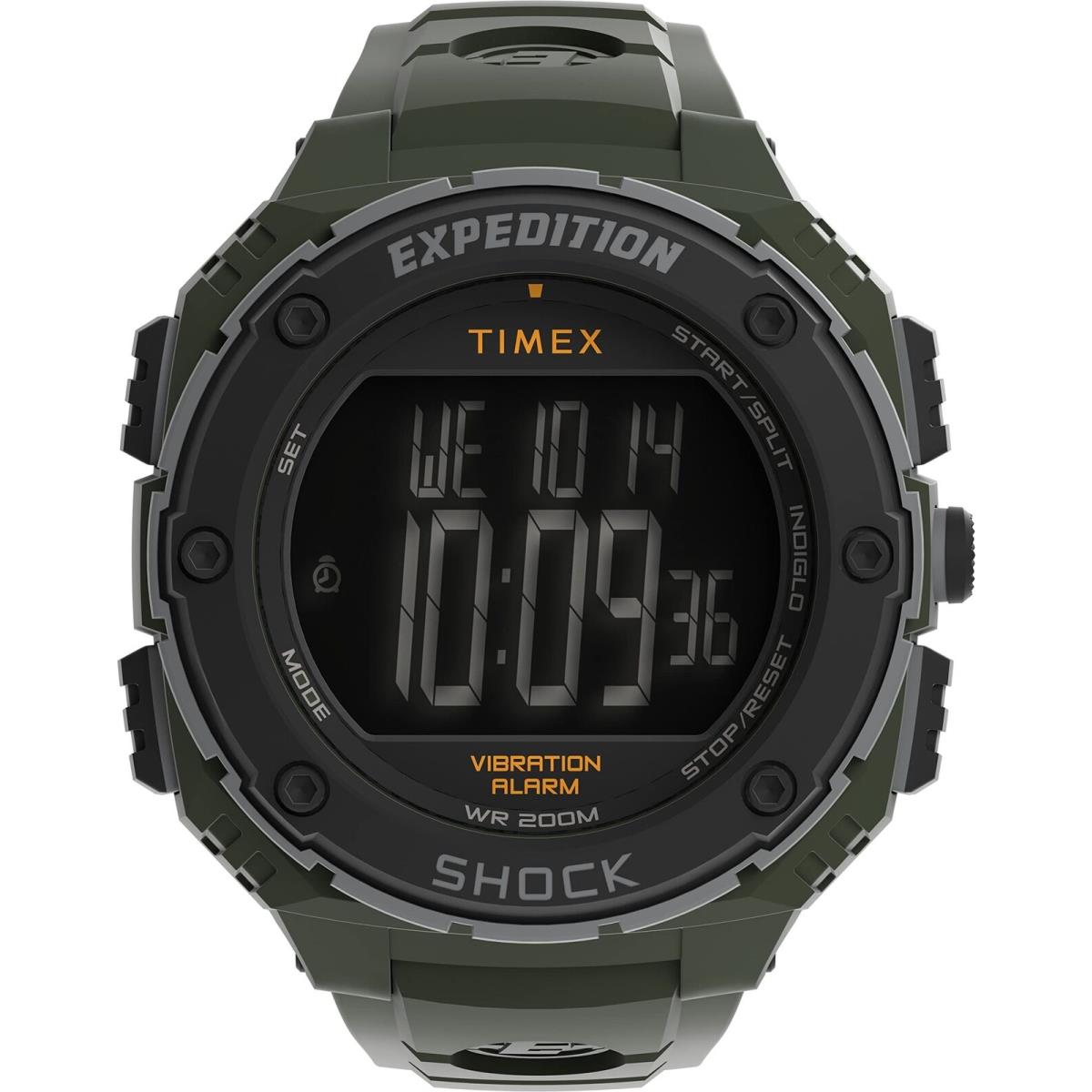 Timex Expedition Shock XL Vibrating Alarm Mens Watch TW4B24100