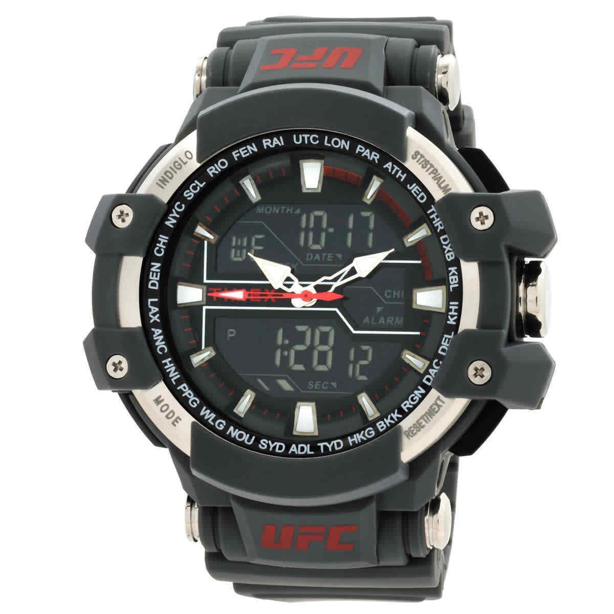 Timex Ufc Combat Quartz Analog-digital Black Dial Men`s Watch TW5M51900