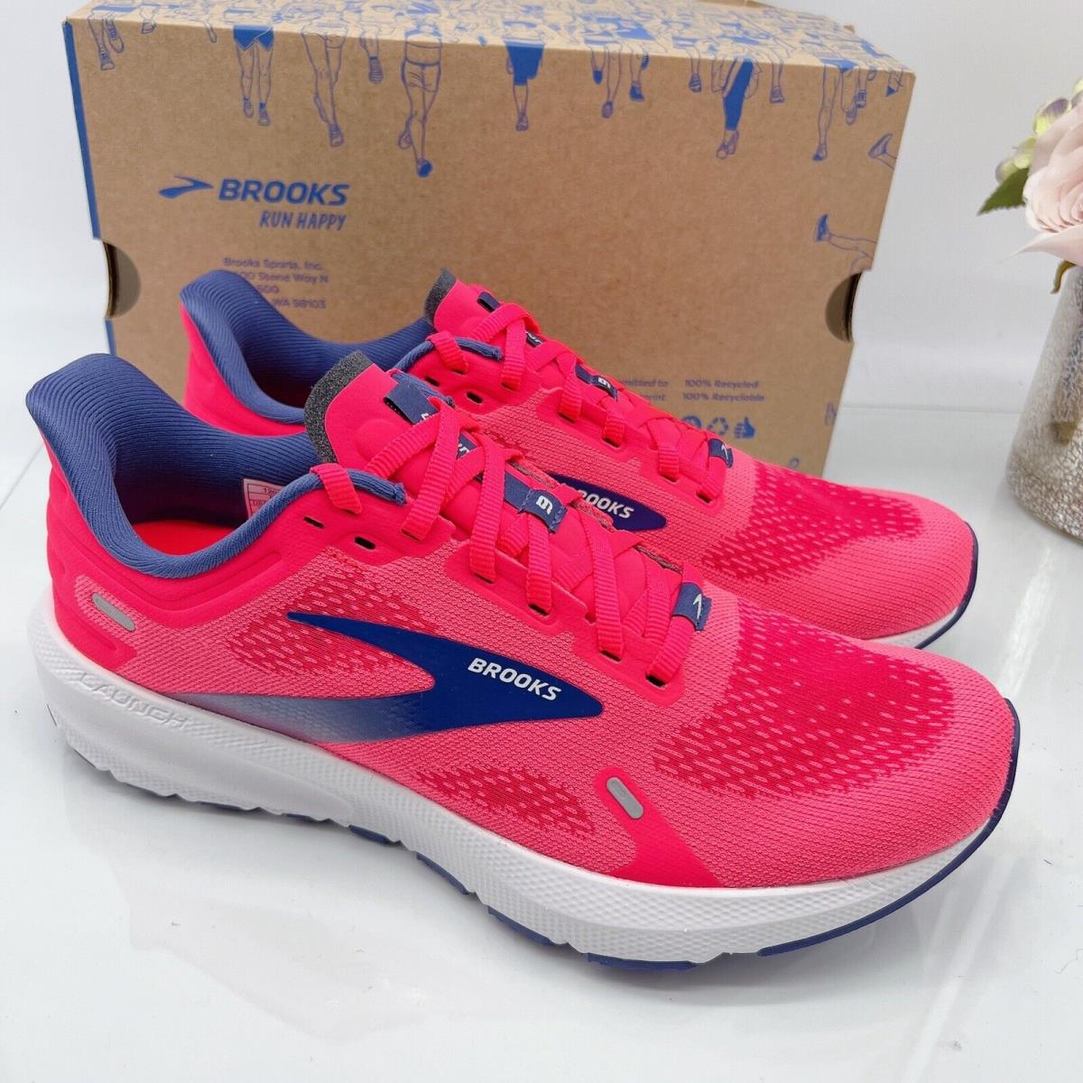 Brooks Launch 9 Road Running Shoe Pink/fuchsia/cobalt Womens US 8 Limited