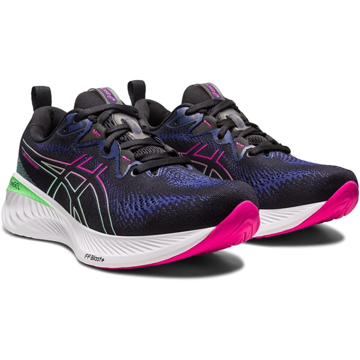 Asics Women`s Gel-cumulus 25 Running Shoes Black/Pink Rave