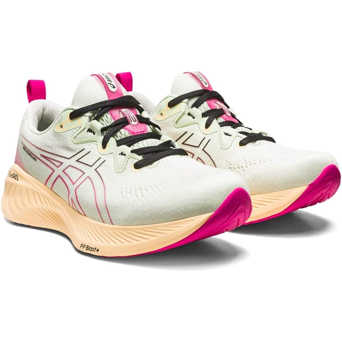 Asics Women`s Gel-cumulus 25 Running Shoes Whisper Green/Pink Rave