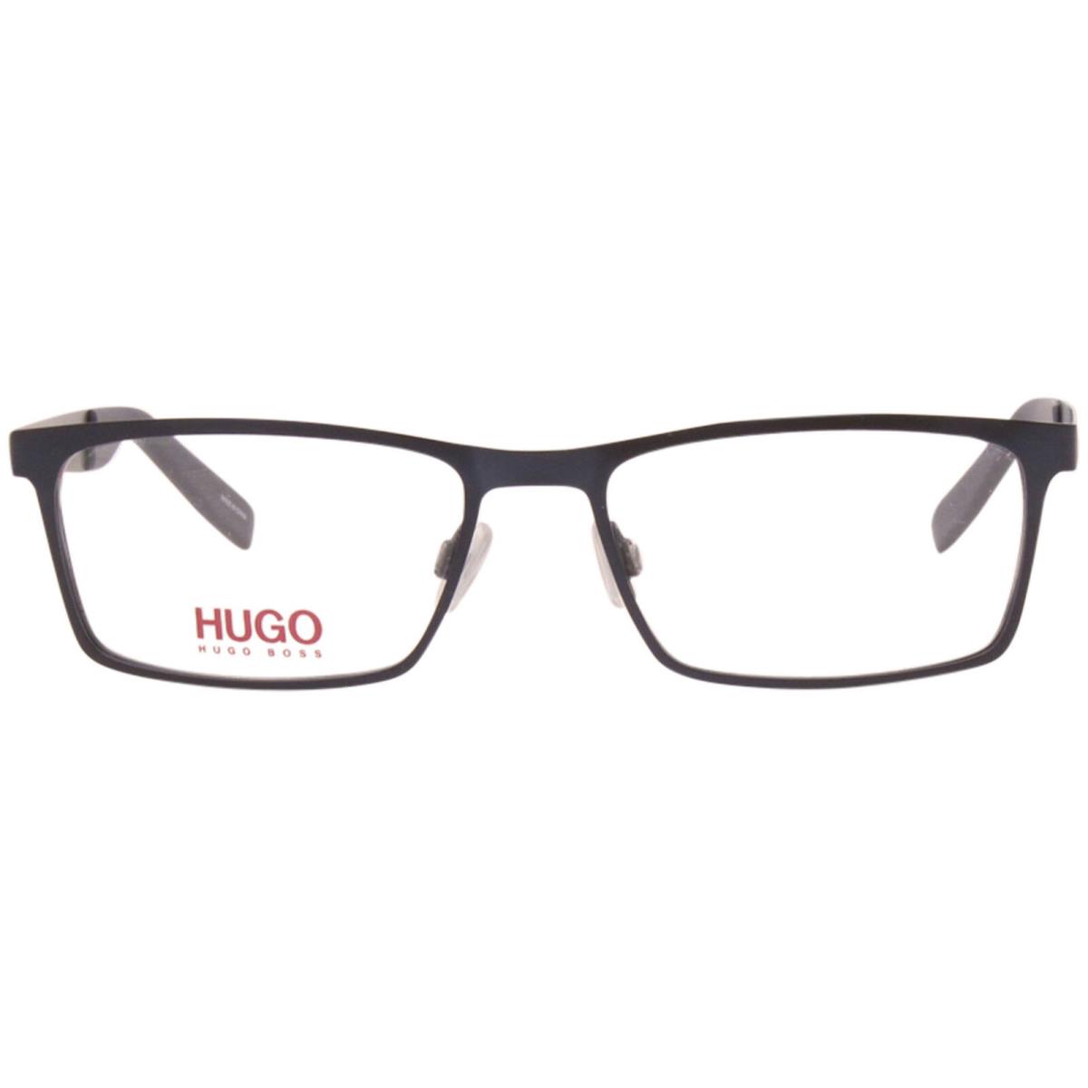 Hugo Boss HG-0228 Fll Eyeglasses Men`s Matte Blue Full Rim Optical Frame 54mm - Frame: Blue