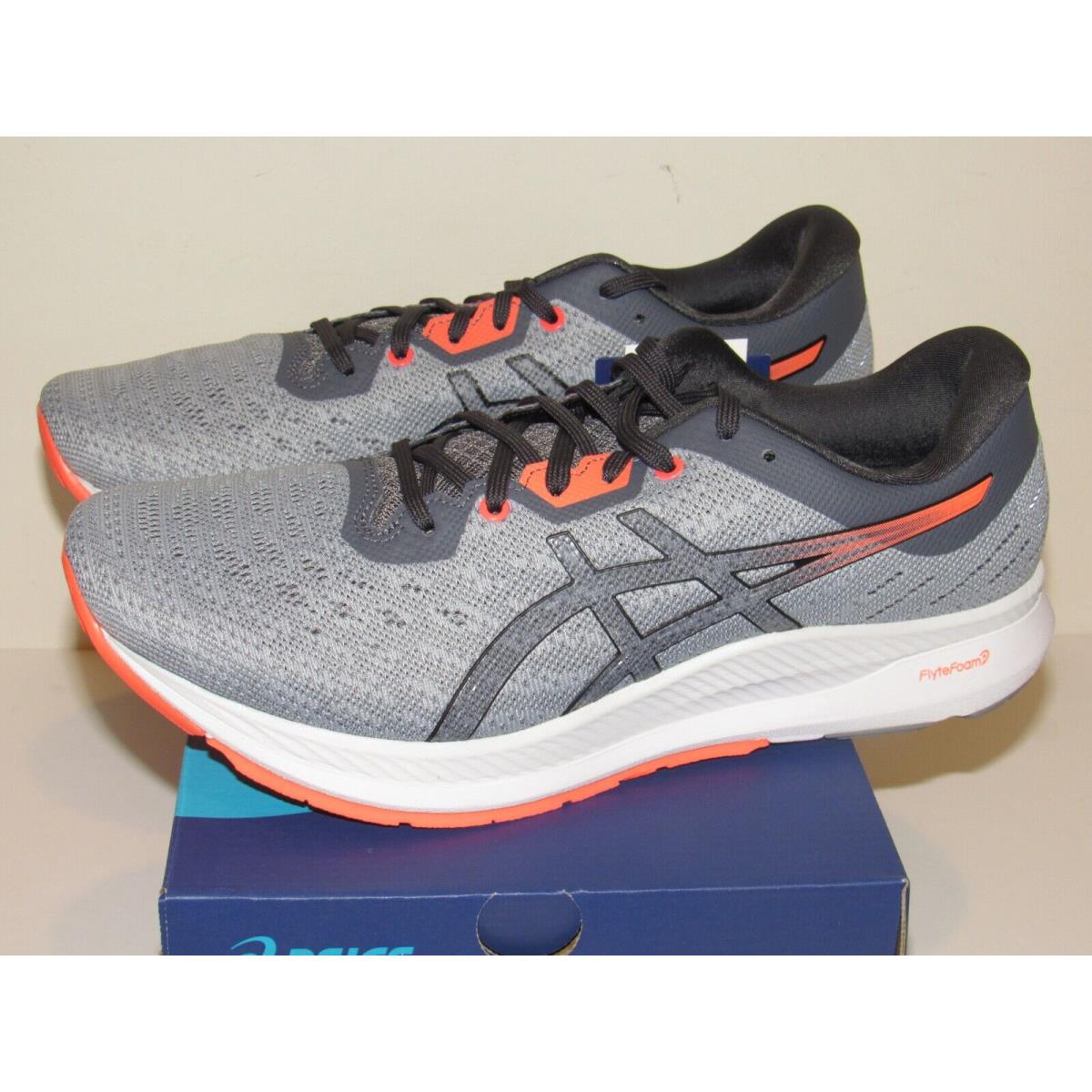 Asics Evoride Mens Size 9.5 Running Shoe Sneakers Gray Sheet Rock Coral