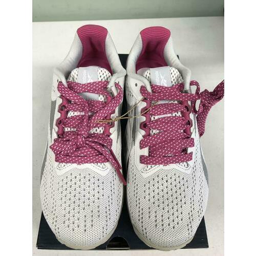 Reebok Women`s Nano X1 Cross Trainer FZ5686 White/pink/grey Size 10.5M