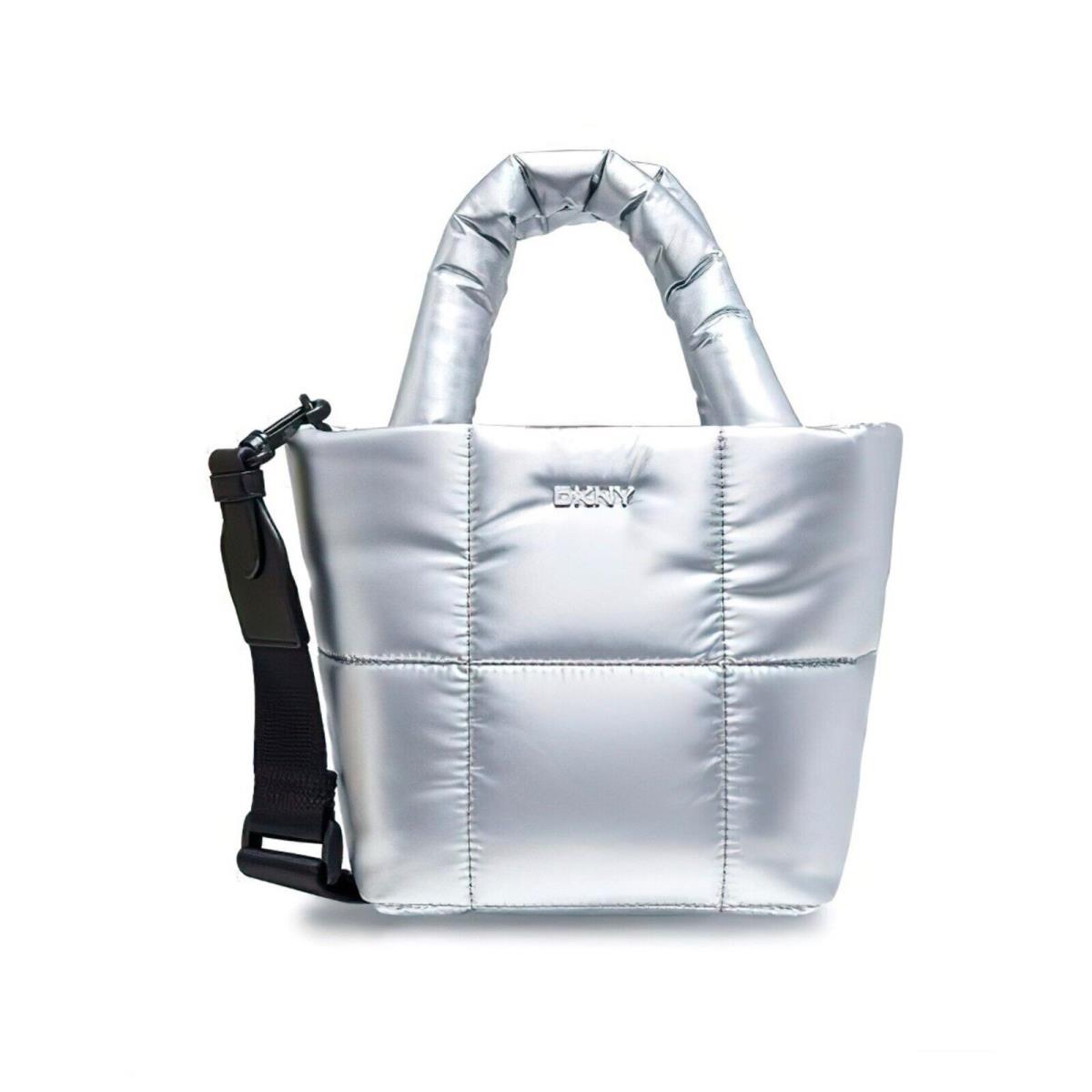 Dkny Women`s Giania Small Shoulder Tote Bag Silver