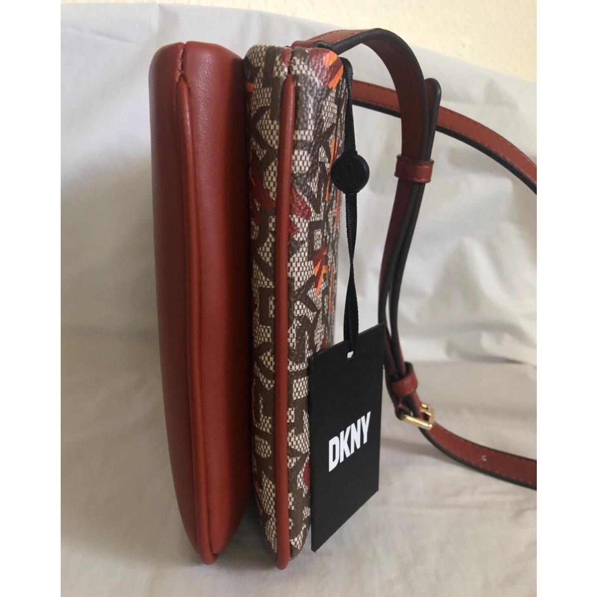 DKNY  bag   - Rust Brown / Multi Handle/Strap, Brown Exterior, Beige Lining 5