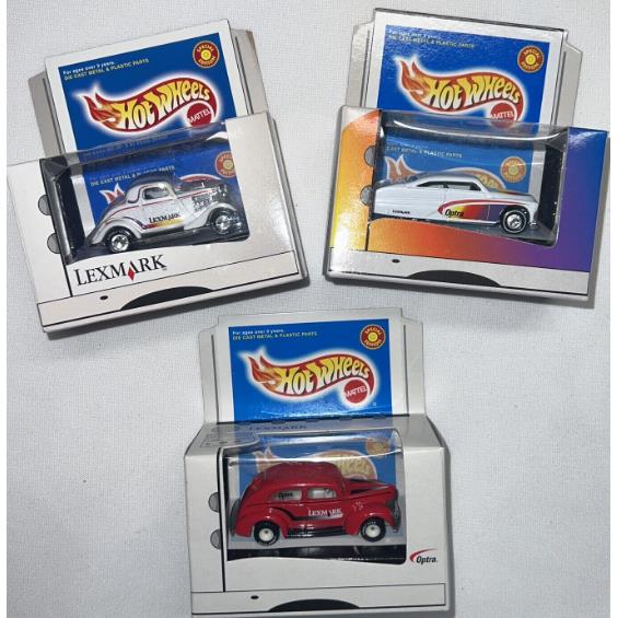 Hot Wheels Lexmark Exclusive Special Edition 3 Cars Vintage 1999