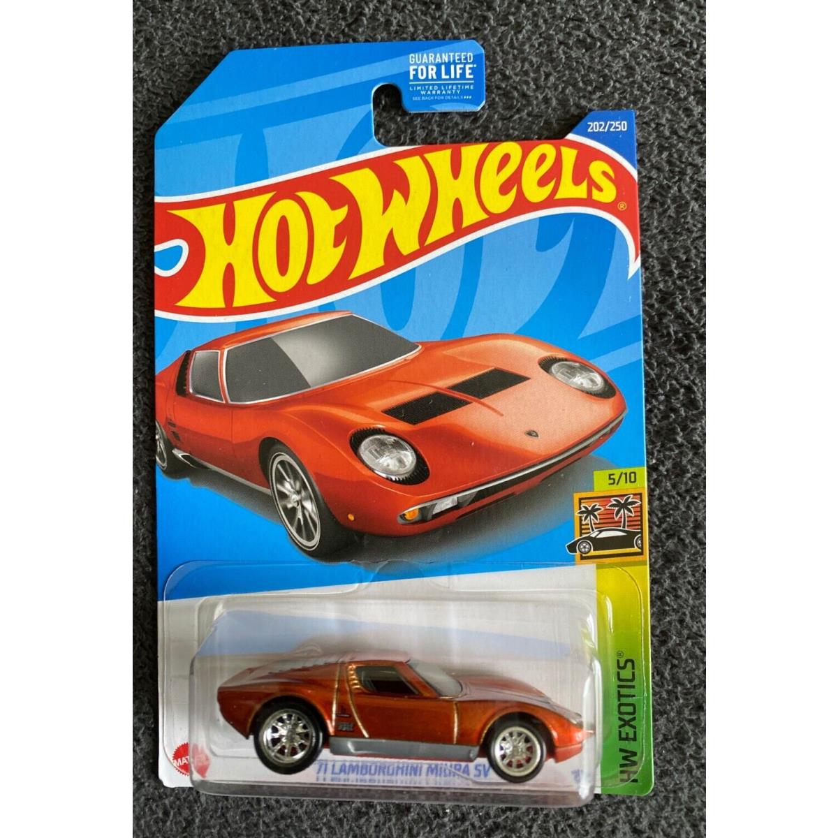 Hot Wheels 2022 Super Treasure Hunt `71 Lamborghini Miura SV