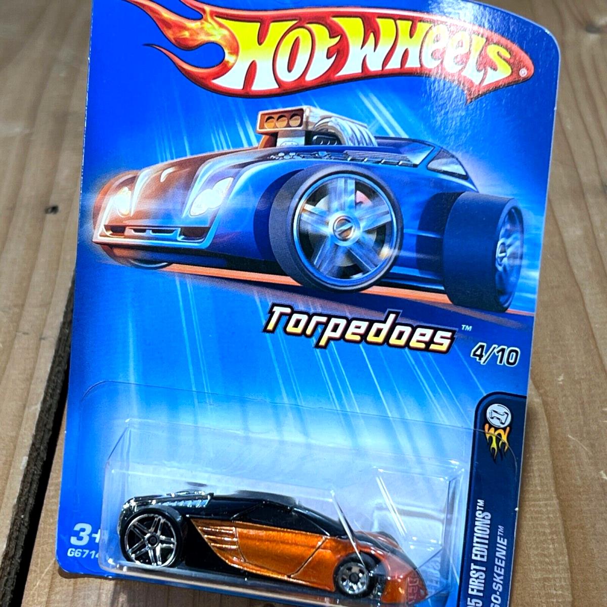 2005 Hot Wheels Torpedoes - Small Front Wheel Factory Error - 1:64 Diecast