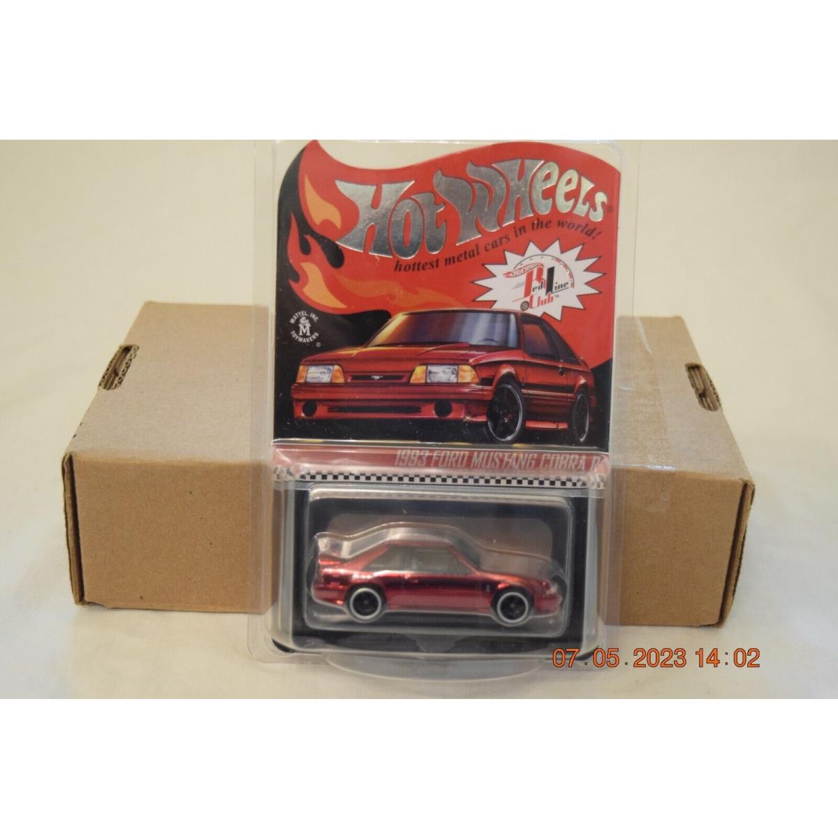 Hot Wheels Rlc 1993 Ford Mustang Cobra R Redline Club Exclusive