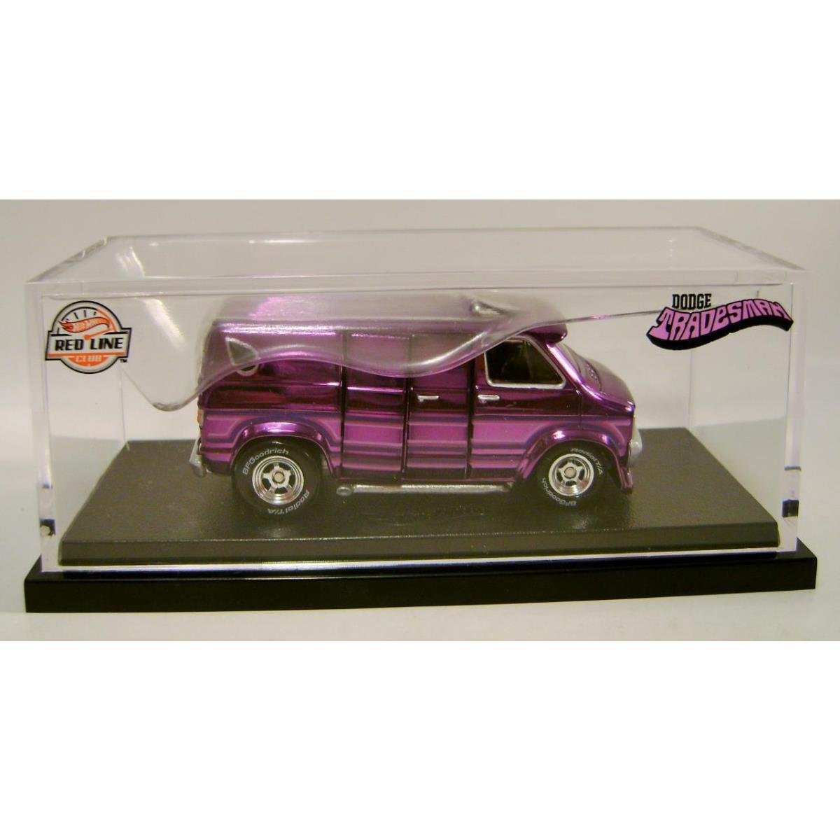 Dodge Tradesman Van Purple Red Line Club Car Rlc Hot Wheels 2022