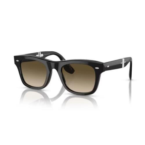 Oliver Peoples 0OV5518SU Mister Brunello 100585 Black/chrome Olive Sunglasses - Frame: Black, Lens:
