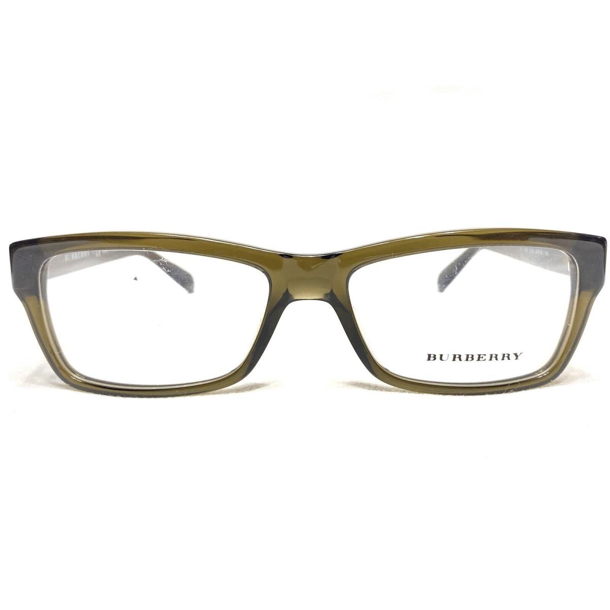 Burberry BE2135 3010 Mens Olive Green Rectangle Eyeglasses Frames 53/16 140