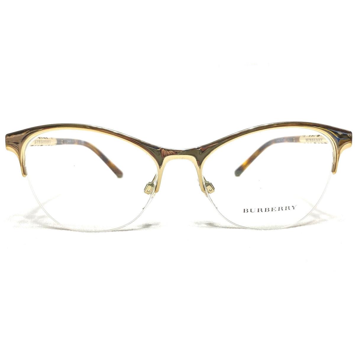 Burberry BE1298 1145 Womens Light Gold Cats Eye Eyeglasses Frames 53/17 140