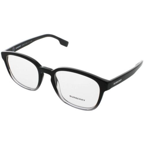 Burberry Men`s Eyeglasses Full Rim Black Plastic Square Shape Frame 0BE2344 3955