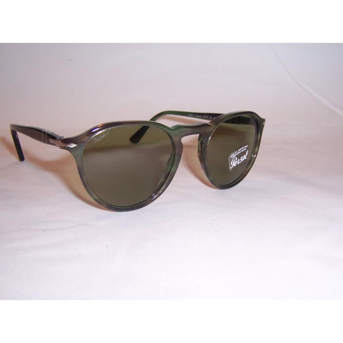 Persol Sunglasses PO 3286/S 11564E Striped Green/green 49mm