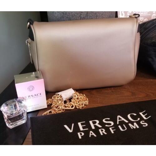 Versace  bag   - Gold Handle/Strap, Black Hardware, Gold Exterior 1