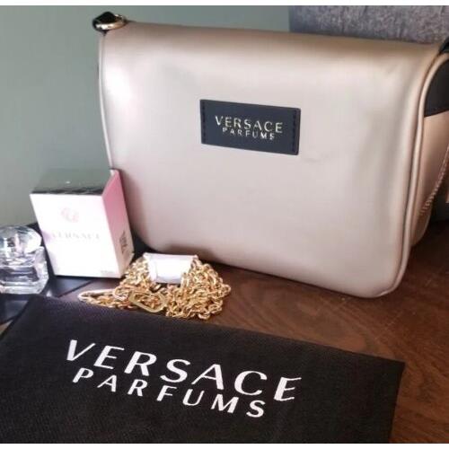 Versace  bag   - Gold Handle/Strap, Black Hardware, Gold Exterior 4