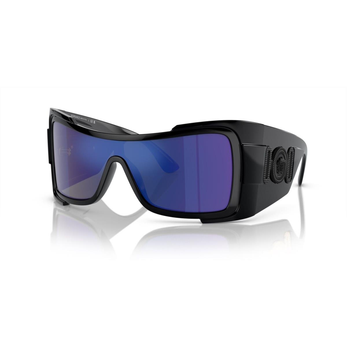 Versace Sunglasses VE4451 GB1/55 Black / Green Mirror Blue Electric Lens