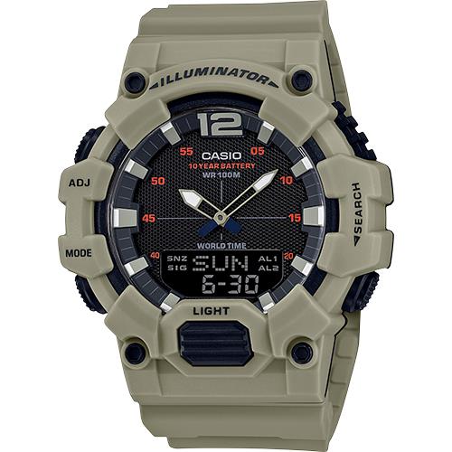 Casio HDC700-3A3 Illuminator Analog Digital Men`s Watch 100M WR HDC-700
